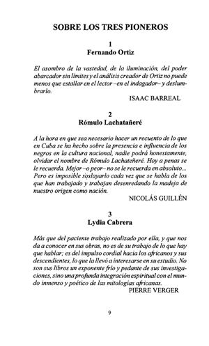 Jorge Castellanos, Pioneros de la etnografía afrocubana, Ediciones Universal, Miami 2003
